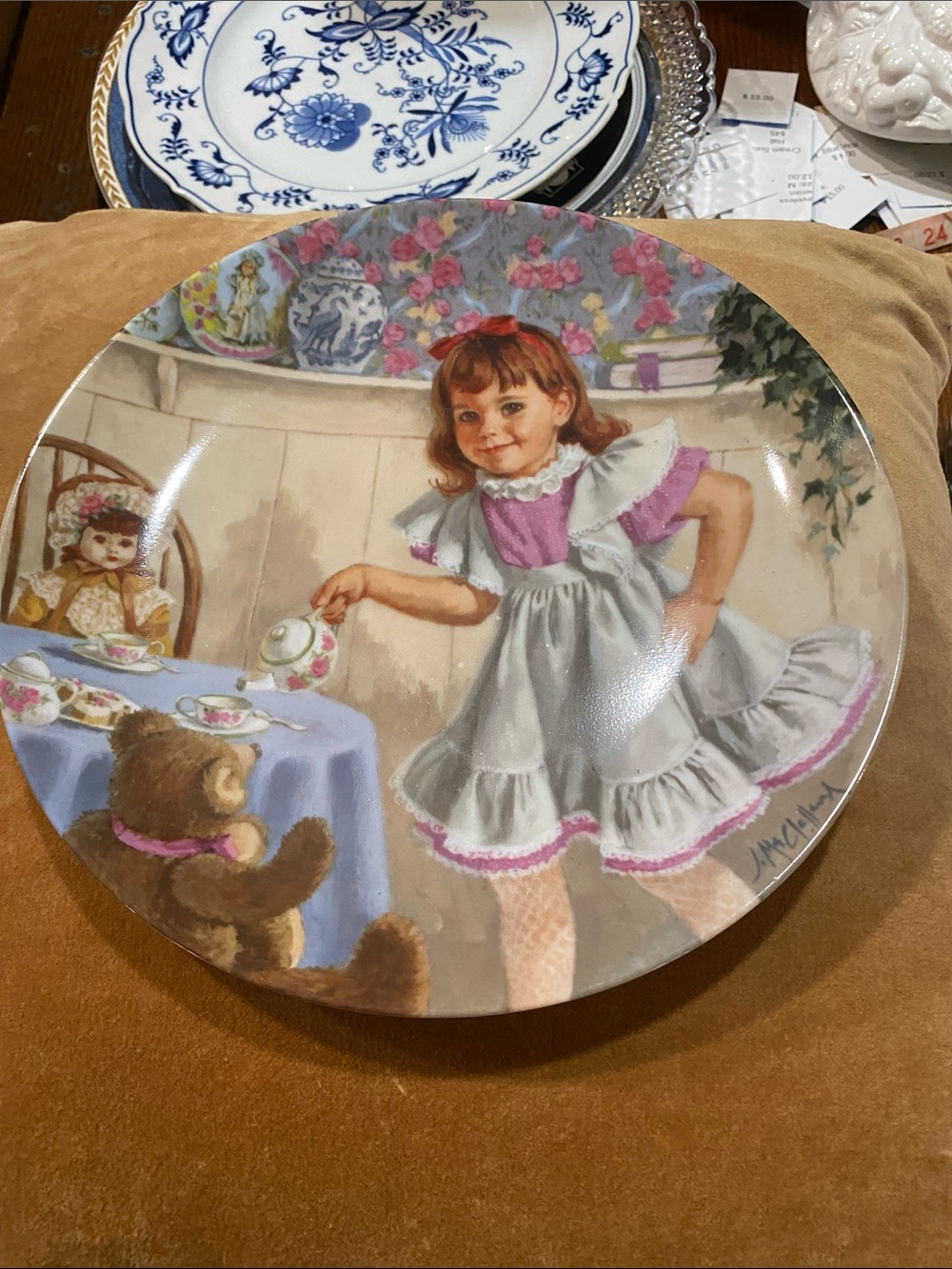 Vintage Reco White Decorative Plate Backstamp